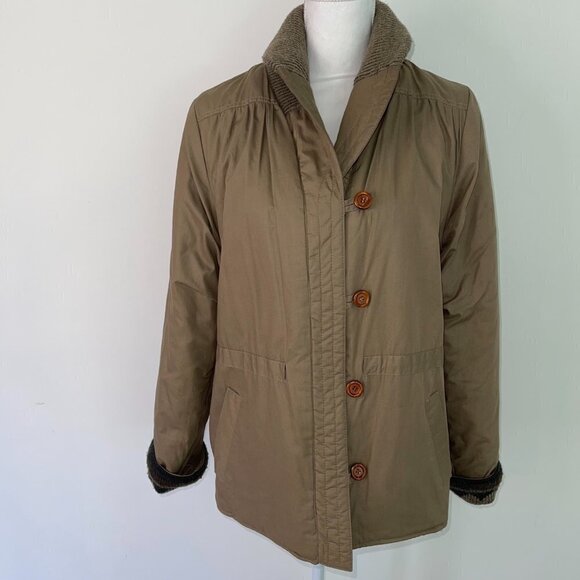 Astor One Jacket Medium Size Womens Vintage Reversible Cotton Acrylic Button Up - Picture 8 of 13